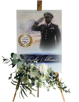 American Flag Memorial | Funeral Portrait Template