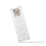 Ornate border bookmark with portrait medallion and printed inspirational quote